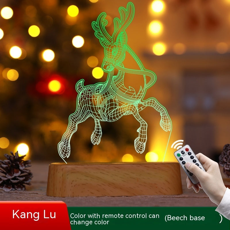 Christmas Decoration 3D Lamp Acrylic LED  Christmas Ornament