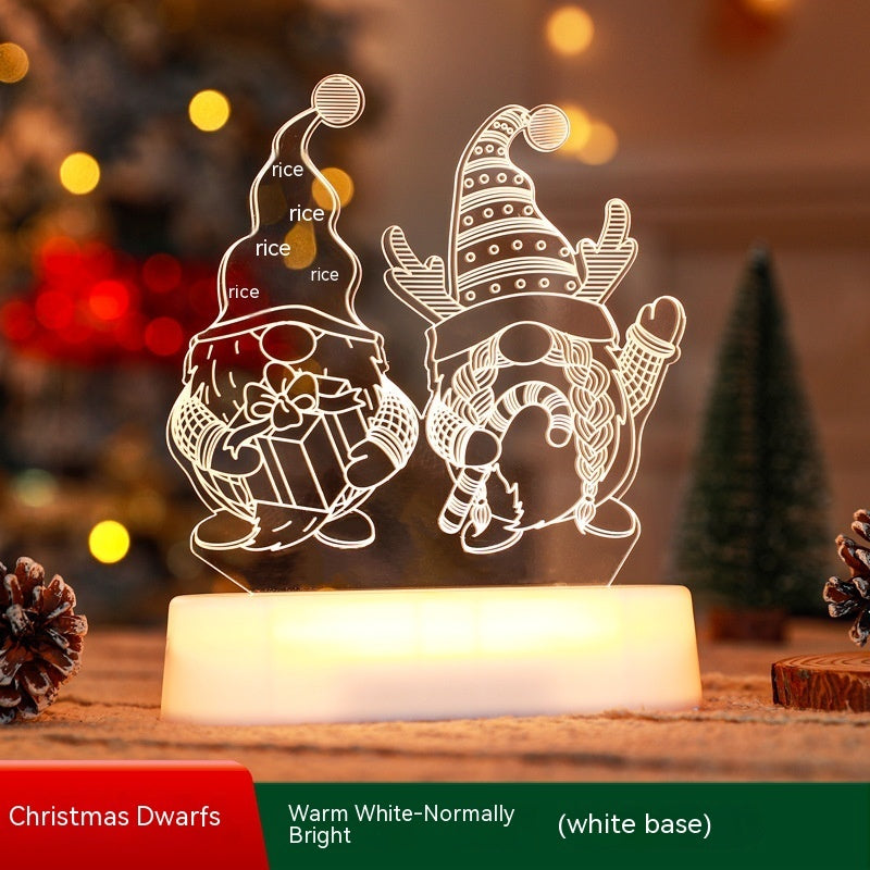 Christmas Decoration 3D Lamp Acrylic LED  Christmas Ornament