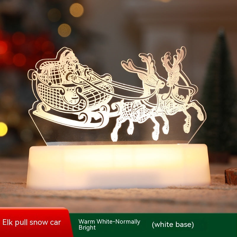 Christmas Decoration 3D Lamp Acrylic LED  Christmas Ornament