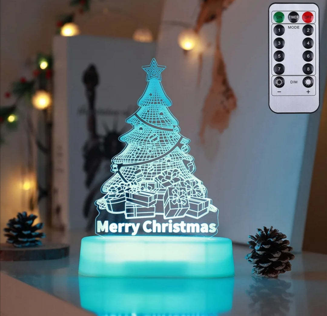 Christmas Decoration 3D Lamp Acrylic LED  Christmas Ornament